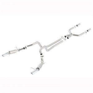 Ford Shelby GT500 Performance Exhaust - Dual Rear Exit - Ford Racing - Cat-Back, Stainless Steel, 3 in., Incl. X-Pipe/Connecting Pipes/Dual Mufflers/Dual 4.5 in. Polished Tips/Clamps - `11-`12 Ford Shelby GT500 Performance Exhaust - Dual Rear Exit - Ford Racing - Cat-Back, Stainless Steel, 3 in., Incl. X-Pipe/Connecting Pipes/Dual Mufflers/Dual 4.5 in. Polished Tips/Clamps - `11-`12